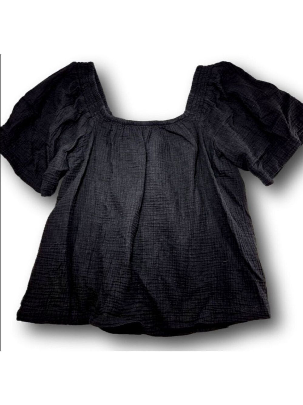 Women's Maurices Black Square Neck Blouse XL